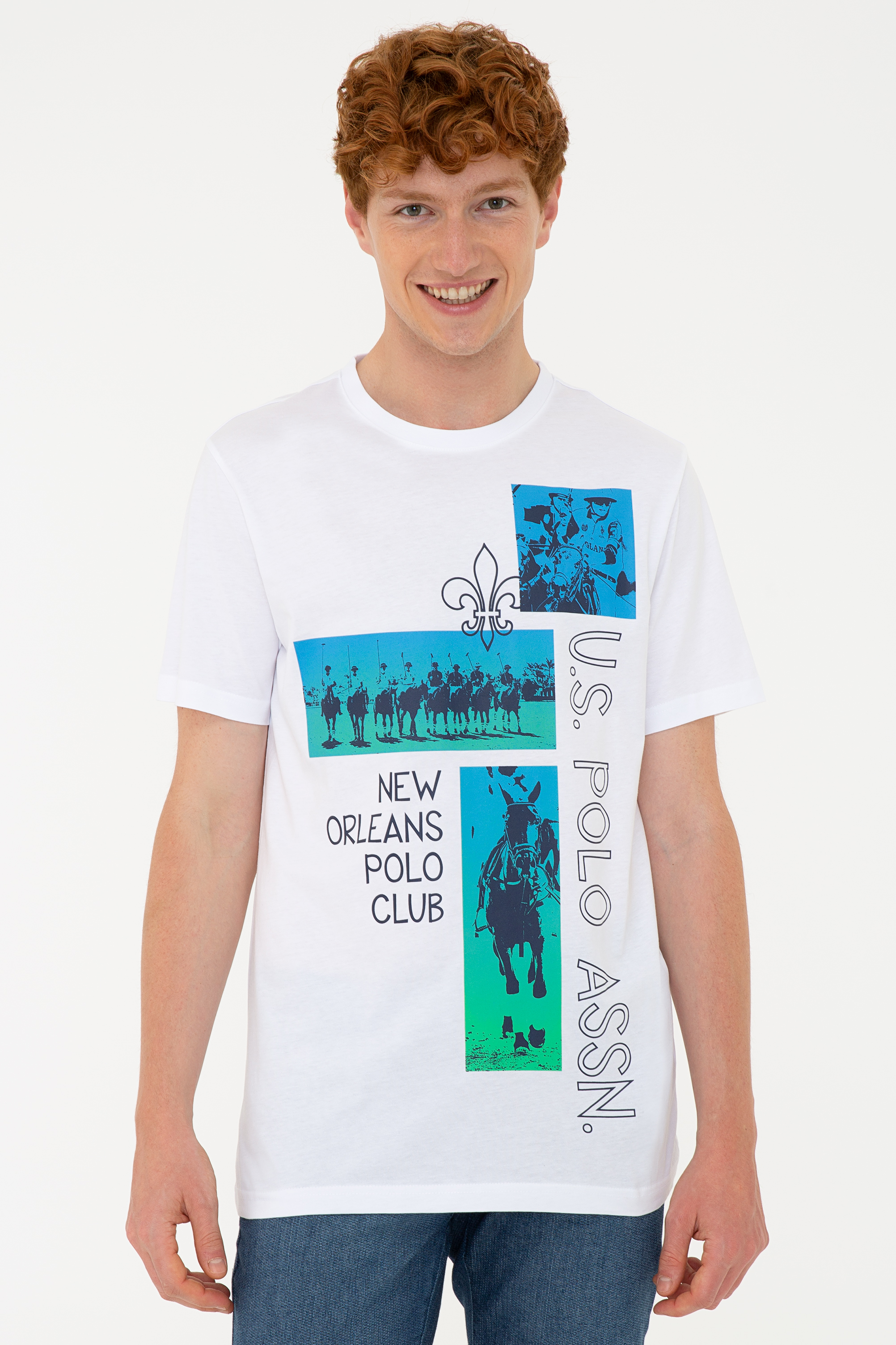 

Футболка мужская U.S. POLO Assn. G081GL0110HISS белая XS, G081GL0110HISS