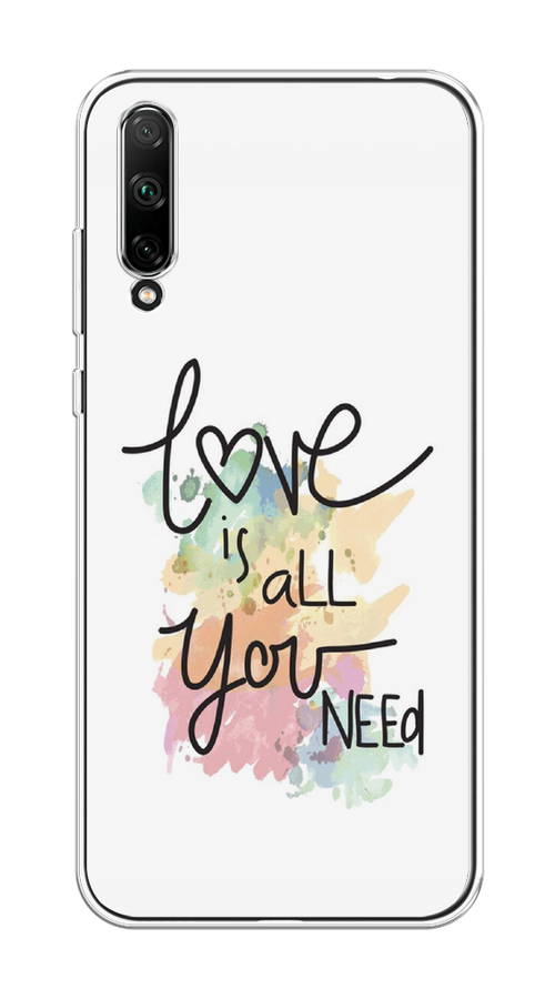 

Чехол на Honor 30i "Love is all you need", Белый;черный;зеленый, 6104050-1