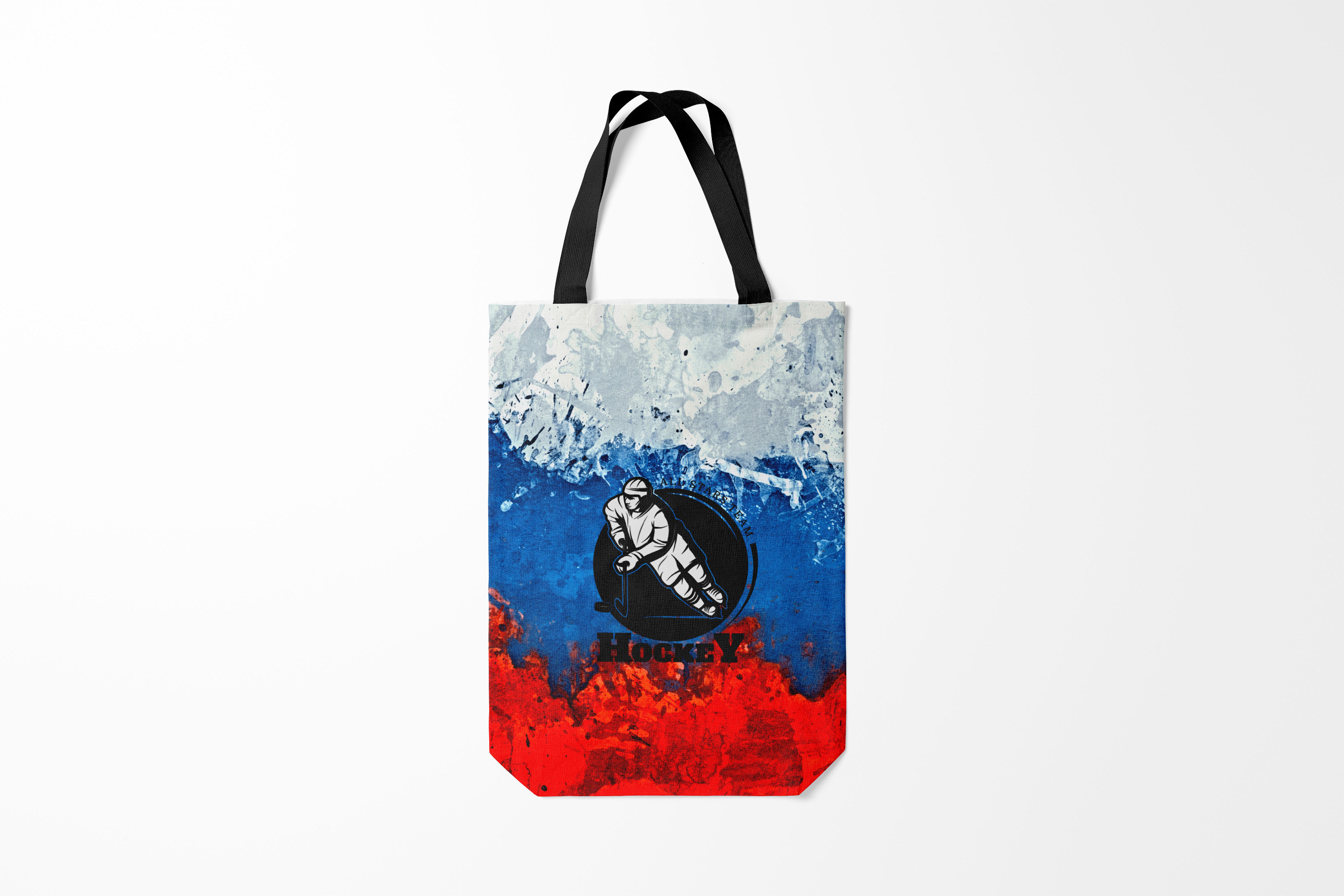 

Сумка шoппер унисекс Burnettie Флаг России Hockey, разноцветный, Флаг России Hockey