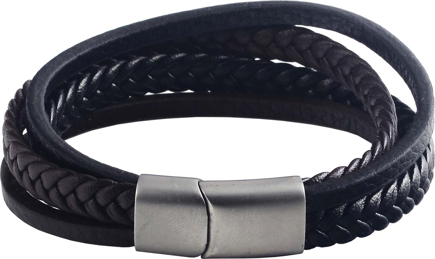 

Браслет из натуральной кожи/стали р. 21 TecArt LBO258, LBO258