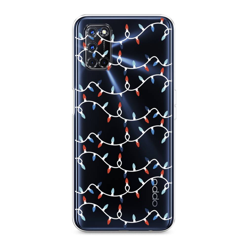 

Чехол для Oppo A52/A72 "Разноцветная гирлянда", Белый;красный;синий, 253150-5