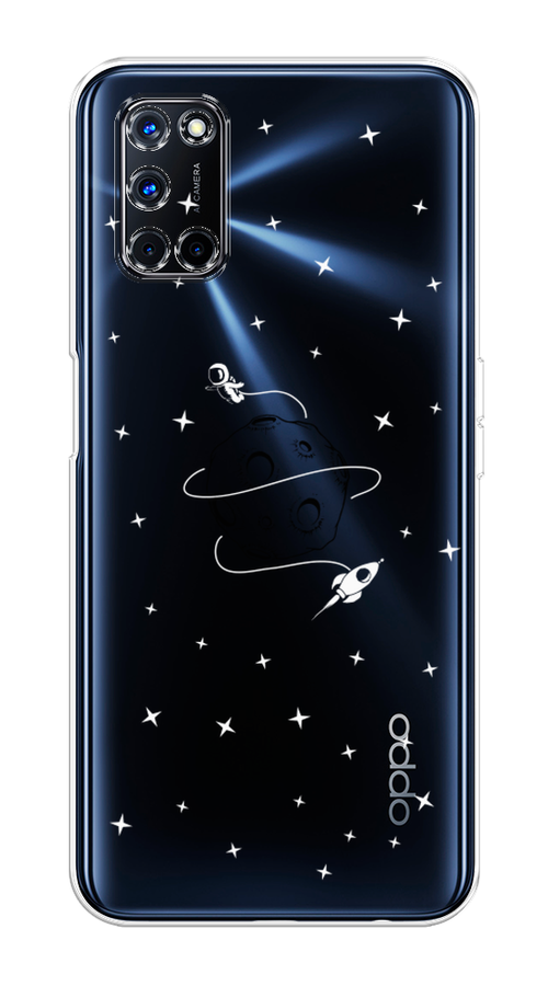 

Чехол на Oppo A52/A72 "Полет вокруг луны", Белый;серый;черный, 253150-2