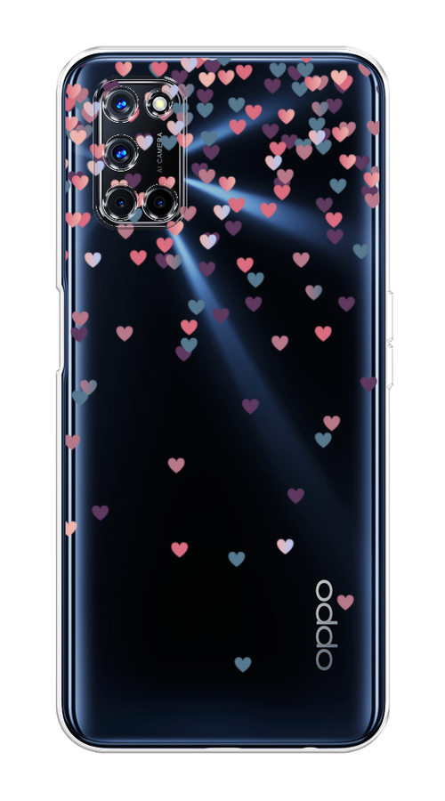 

Чехол на Oppo A52/A72 "Посыпка сердечки", Розовый;фиолетовый, 253150-3