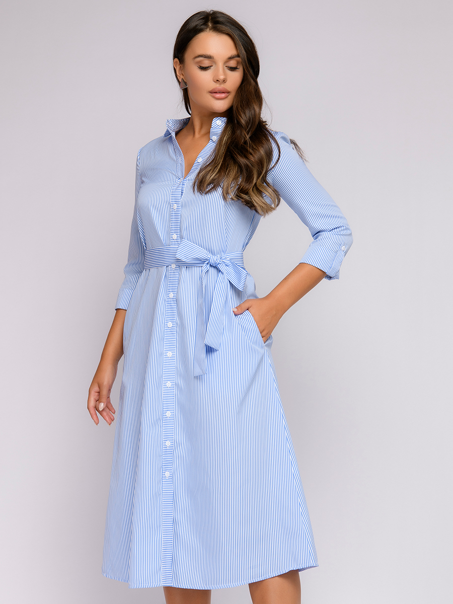 

Платье женское 1001dress 0112001-01983BL голубое 52 RU, 0112001-01983