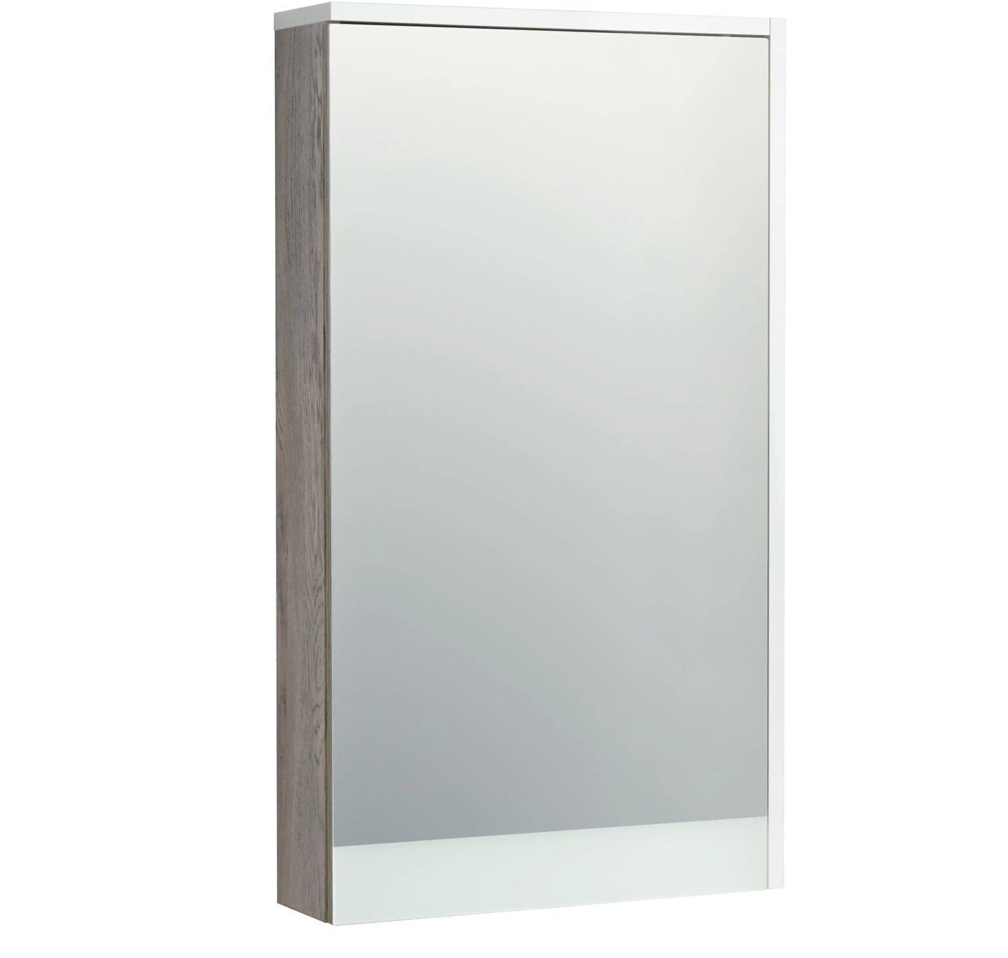 Зеркальный шкаф Акватон Эмма Белый/Дуб Навара 1A221802EAD80 зеркало шкаф в ванную aquaton эмма 1a221802ead80 белый дуб наварра