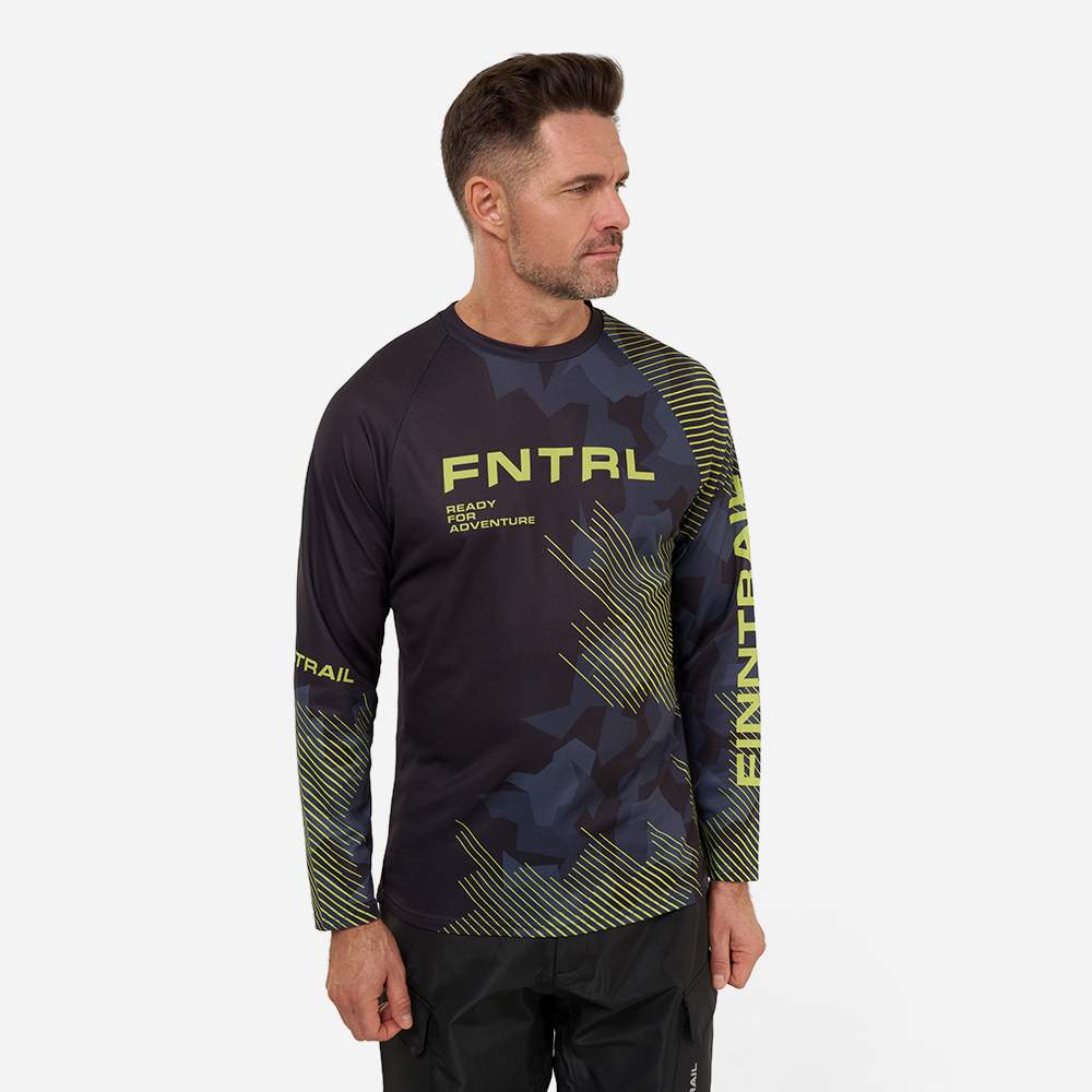 

Джерси FINNTRAIL Gravity, графит (S), Желтый;серый, Gravity