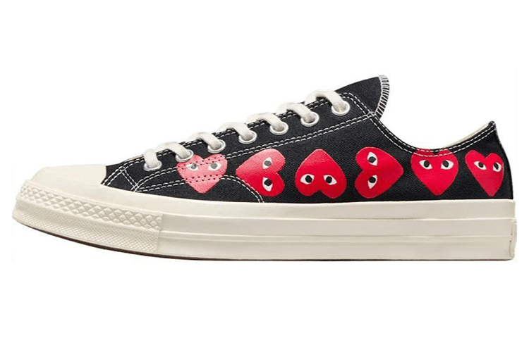 

Кеды унисекс Converse CDG Play черные 41 EU, Черный, CDG Play x Converse