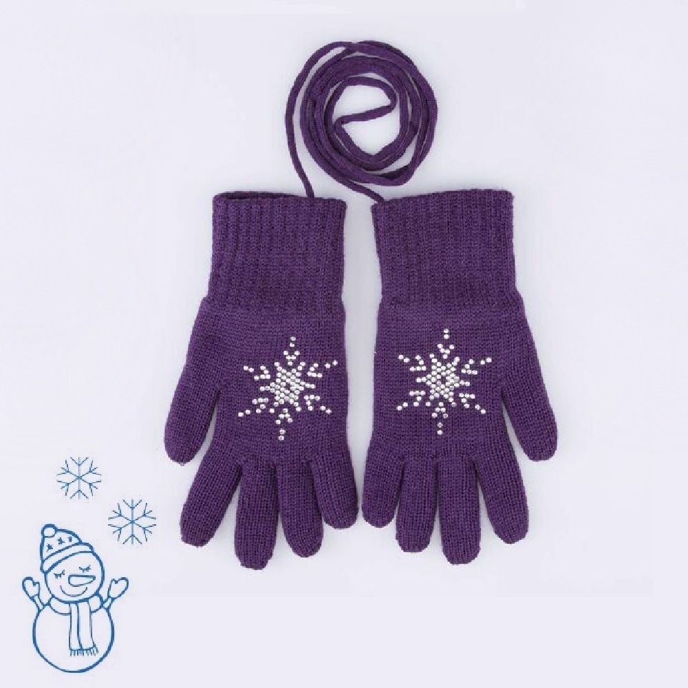 фото Перчатки детские котофей 07822226-42 цв.фиолетов. р.4-6 лет
