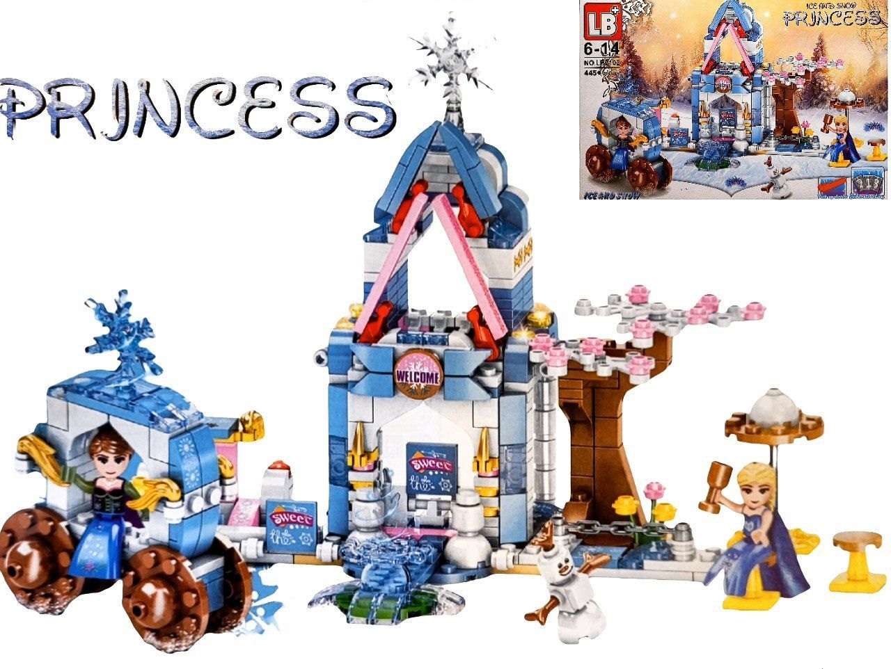 Конструктор детский Princess, Ледяной замок, 445 pcs феникс сказочный учебник по медицине для малышей все что нужно знать о здоровье дошкольнику