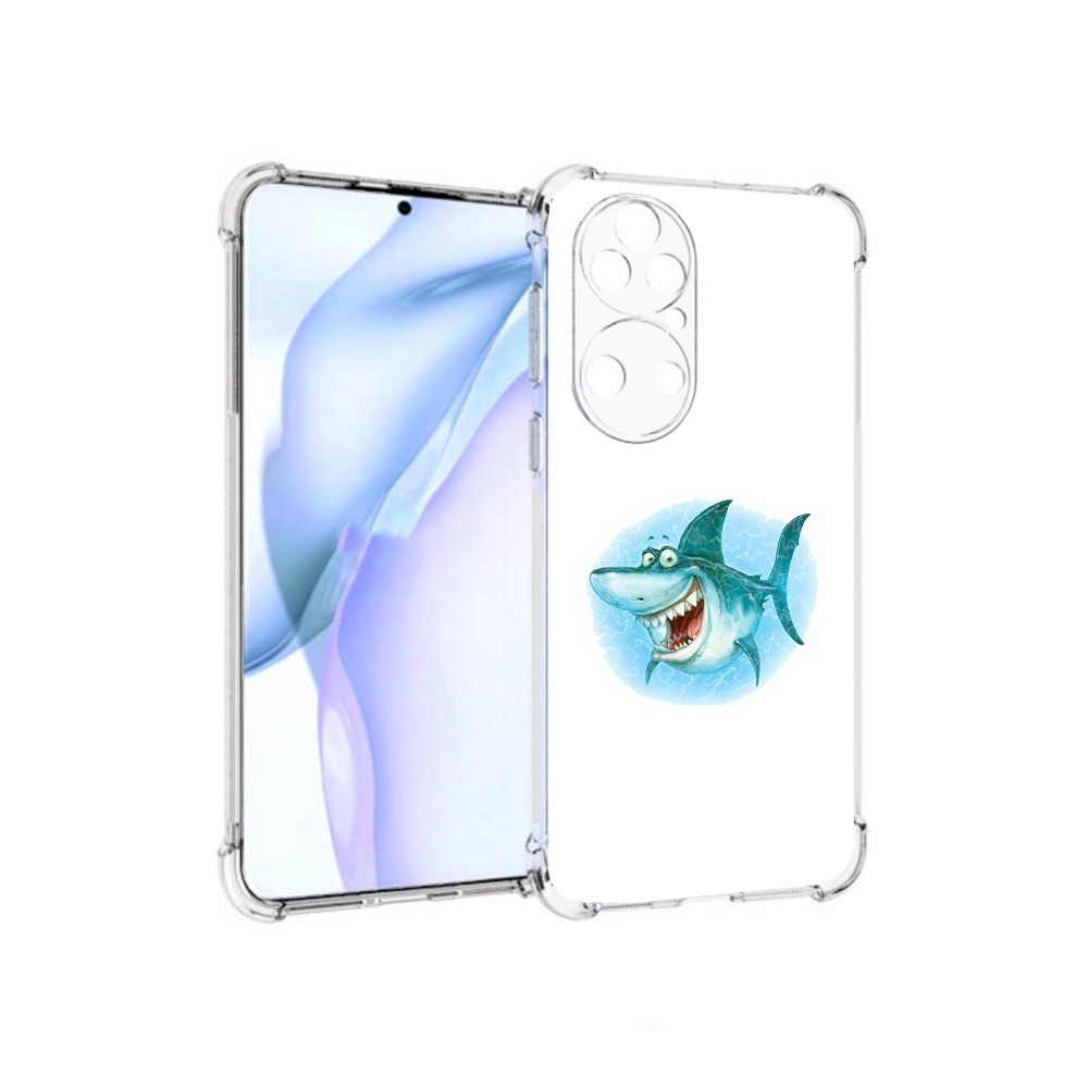 

Чехол MyPads Tocco для Huawei P50 веселая акула, Прозрачный, Tocco