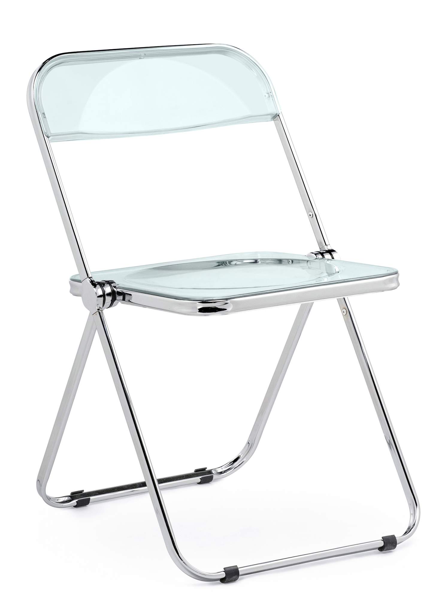 

Пластиковый стул ЛайфМебель Fold складной clear gray-blue, Fold