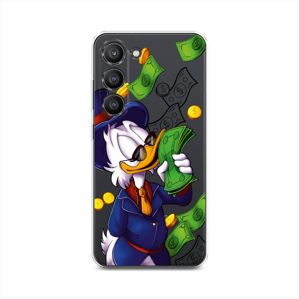 

Чехол на Samsung Galaxy S23 5G "Scrooge McDuck with Money", Синий;зеленый;белый, 2107350-6