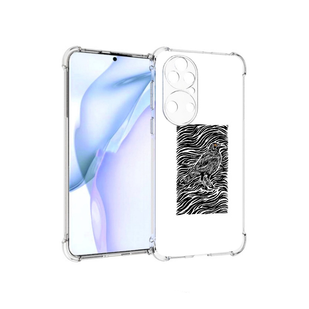 

Чехол MyPads Tocco для Huawei P50 ворон в абстракции, Прозрачный, Tocco
