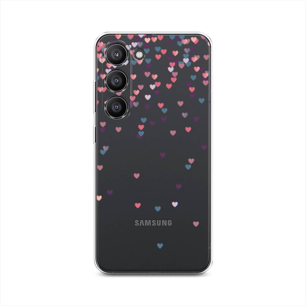 

Чехол на Samsung Galaxy S23 5G "Посыпка сердечки", Розовый;фиолетовый, 2107350-3