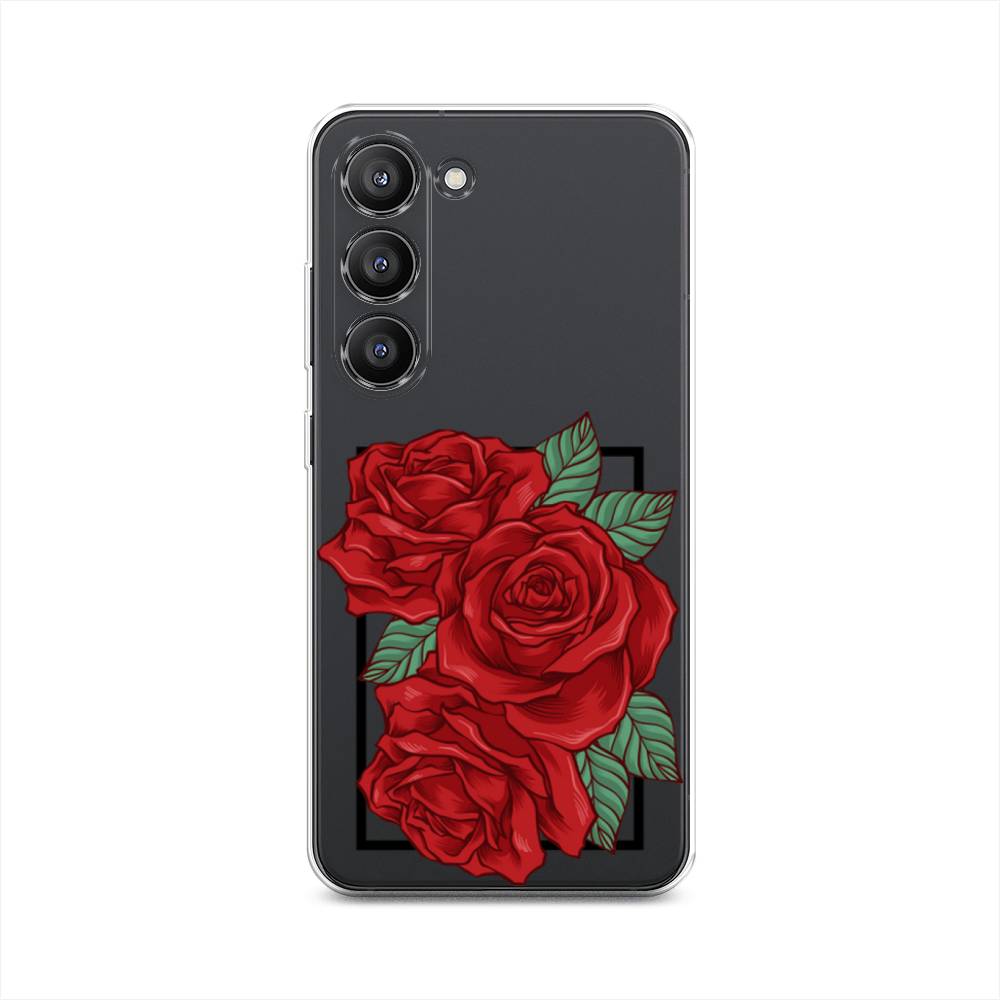 

Чехол на Samsung Galaxy S23 5G "Три алые розы", 2107350-2