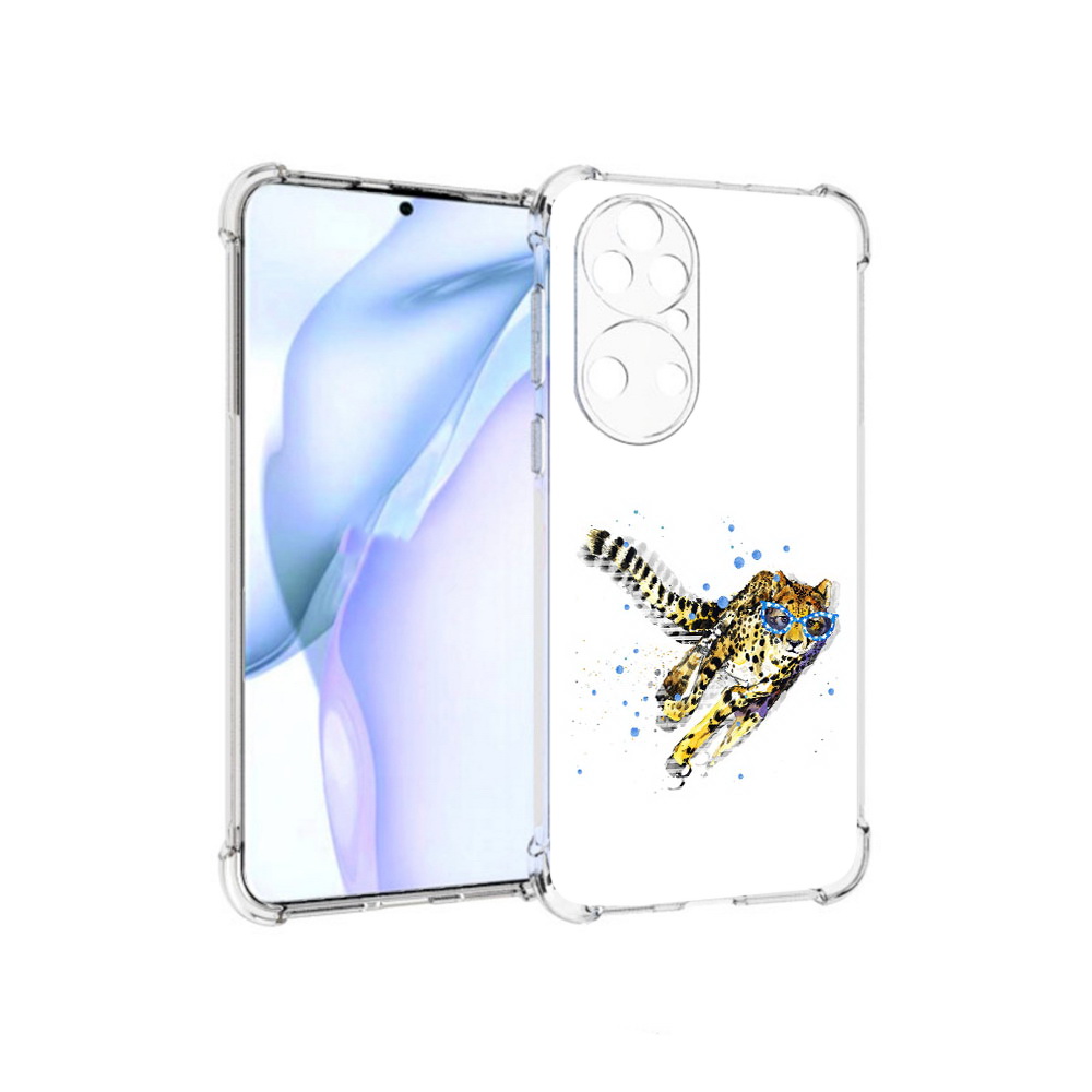 

Чехол MyPads Tocco для Huawei P50 гепард в очках, Прозрачный, Tocco
