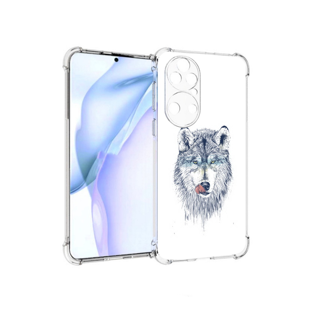 

Чехол MyPads Tocco для Huawei P50 голодгый волк, Прозрачный, Tocco