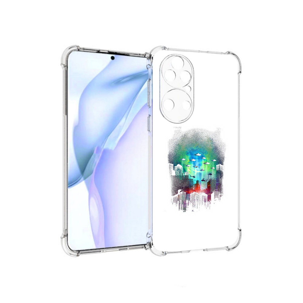 Чехол MyPads Tocco для Huawei P50 город в свечении