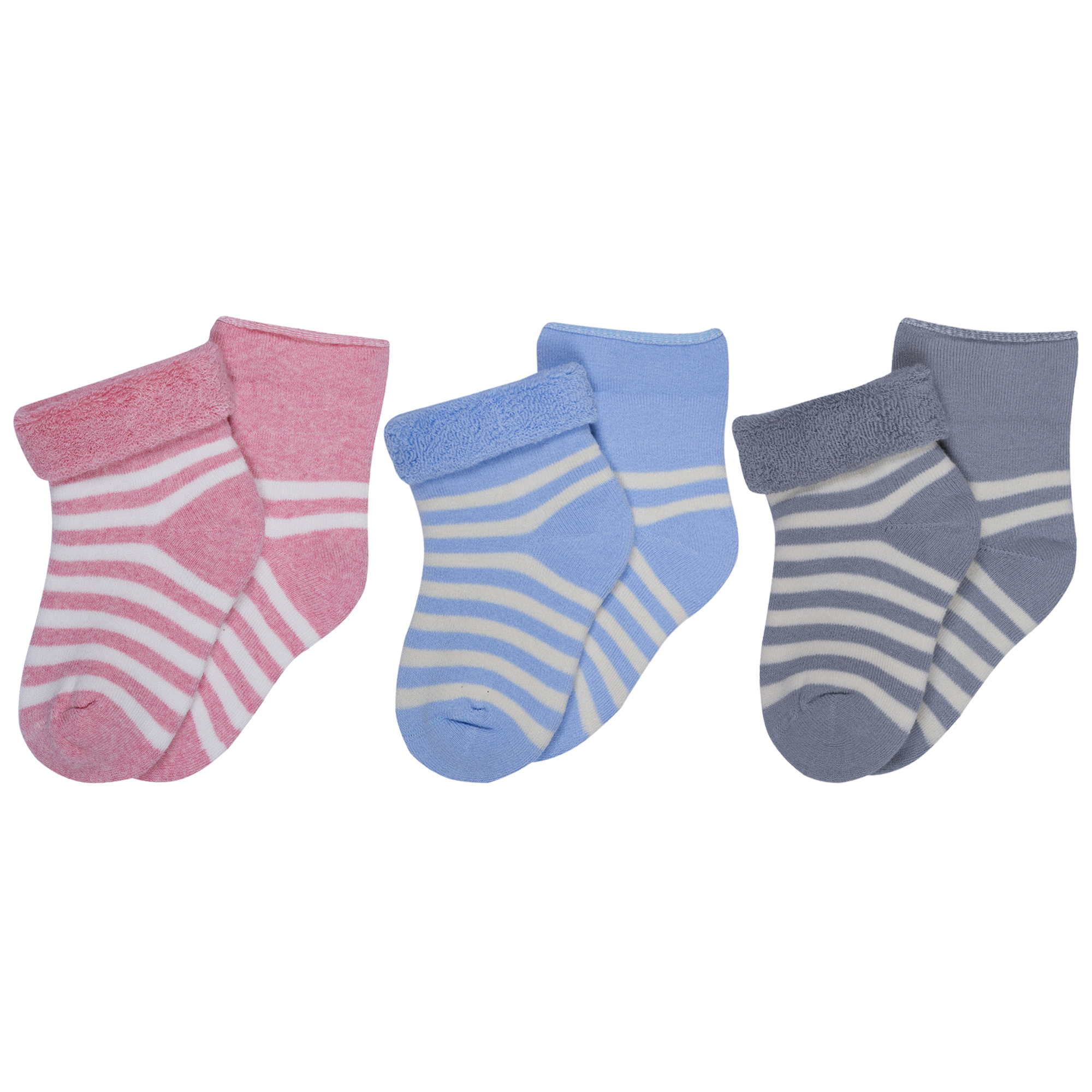 

Носки детские Rusocks 3-Д-109 цв. розовый; голубой; серый р. 8, 3-Д-109