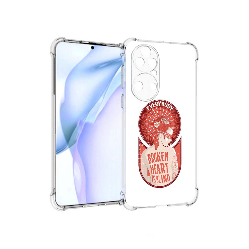 

Чехол MyPads Tocco для Huawei P50 девушка разбитое сердце, Прозрачный, Tocco