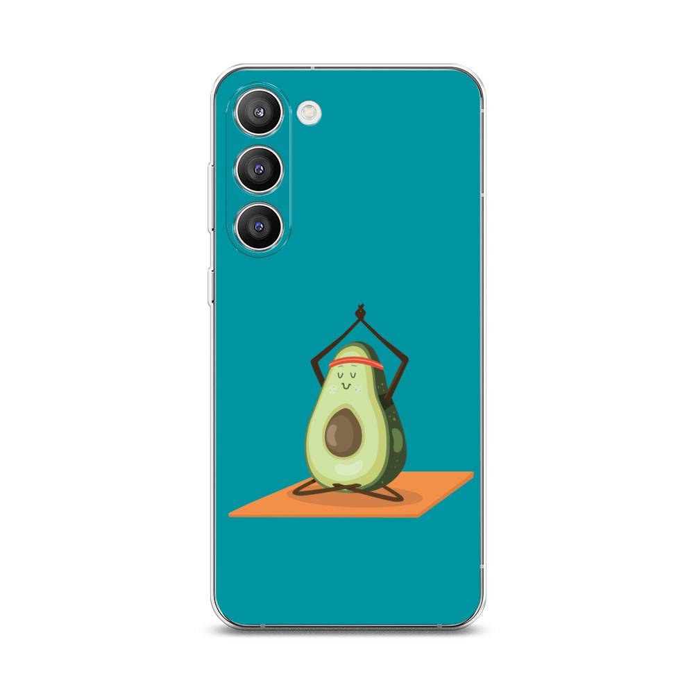 

Чехол на Samsung Galaxy S23 Plus 5G "Расслабься с авокадо", Голубой, 2107450-6