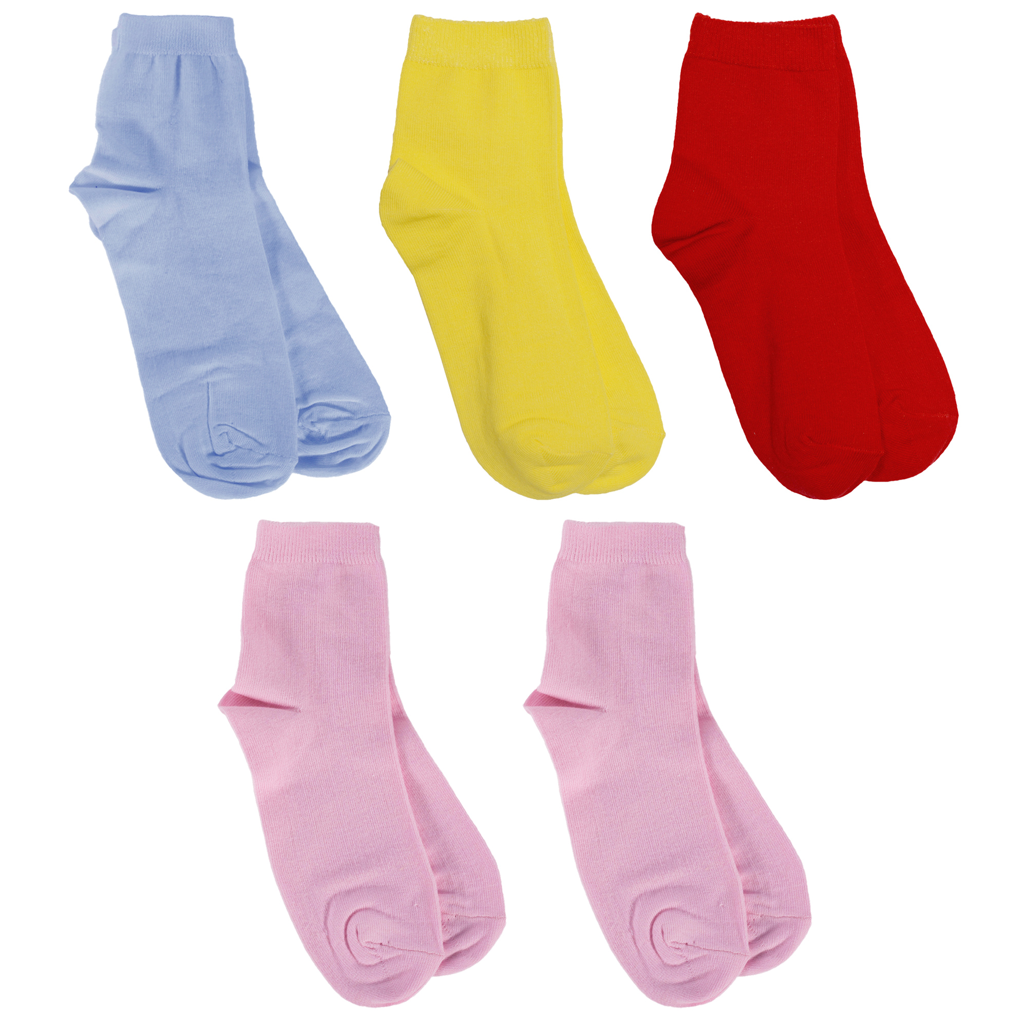 

Носки детские Rusocks 5-Д-25 цв. голубой; красный; желтый; розовый р. 18-20, 5-Д-25