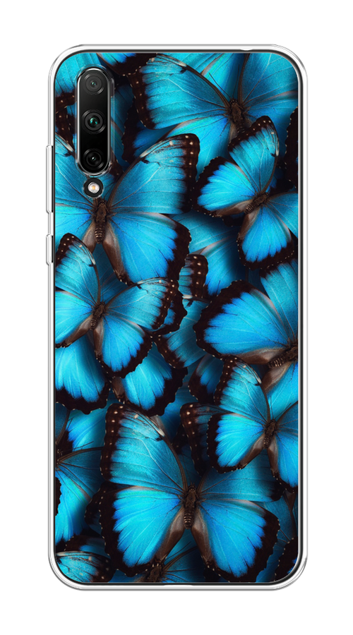 

Чехол на Honor 30i "Тропическая бабочка 2", Голубой;черный, 6104050-1