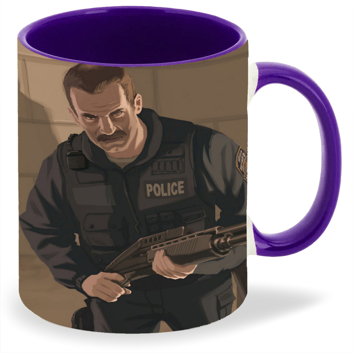 фото Кружка coolpodarok grand theft auto 4 полицейские