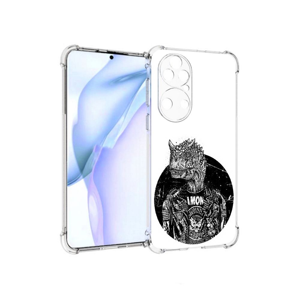 

Чехол MyPads Tocco для Huawei P50 динозавр в куртке, Прозрачный, Tocco