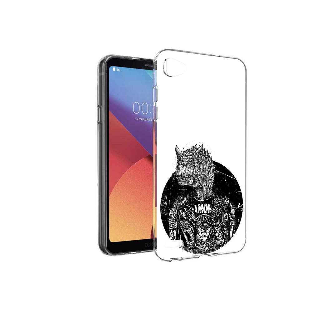 

Чехол MyPads Tocco для LG G6 mini динозавр в куртке, Прозрачный, Tocco
