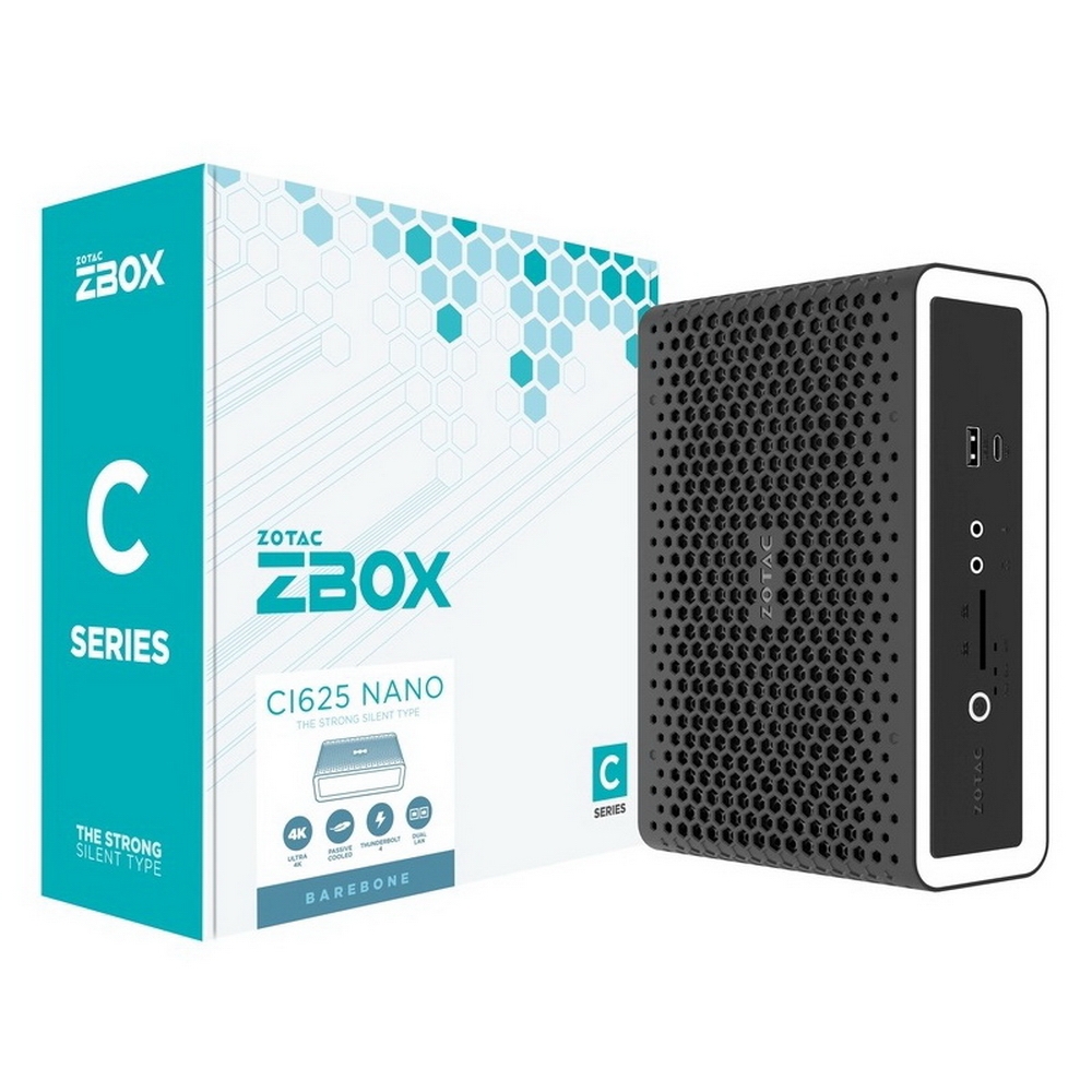 фото Настольный компьютер zotac black (zbox-ci625nano-be)