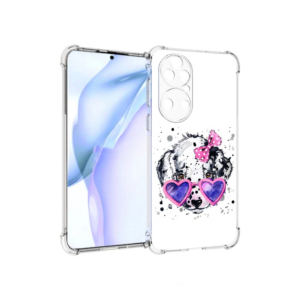 

Чехол MyPads Tocco для Huawei P50 долматинец в очках, Прозрачный, Tocco