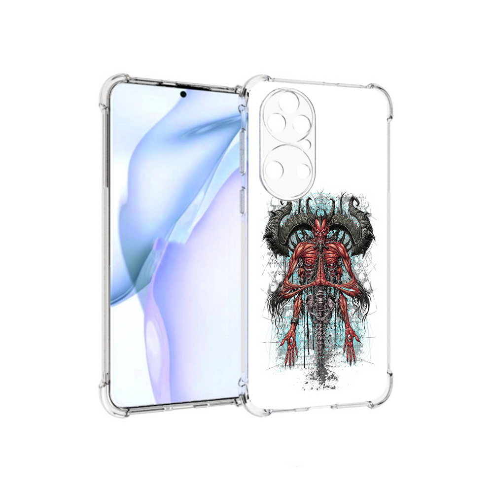

Чехол MyPads Tocco для Huawei P50 дьявол, Прозрачный, Tocco