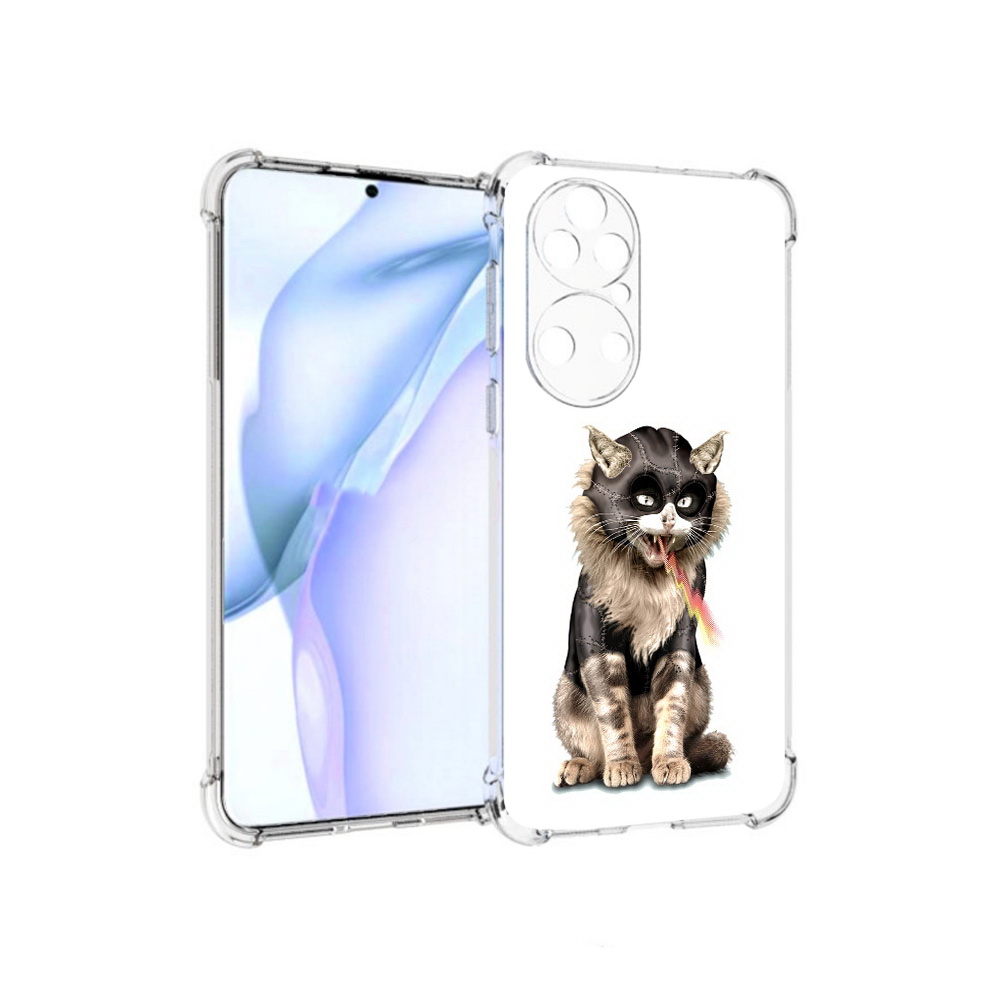

Чехол MyPads Tocco для Huawei P50 дьяволский кот, Прозрачный, Tocco