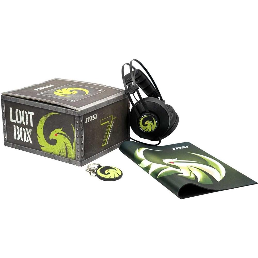 фото Msi loot box гарнитура msi gaming headset + коврик + брелок (325064)