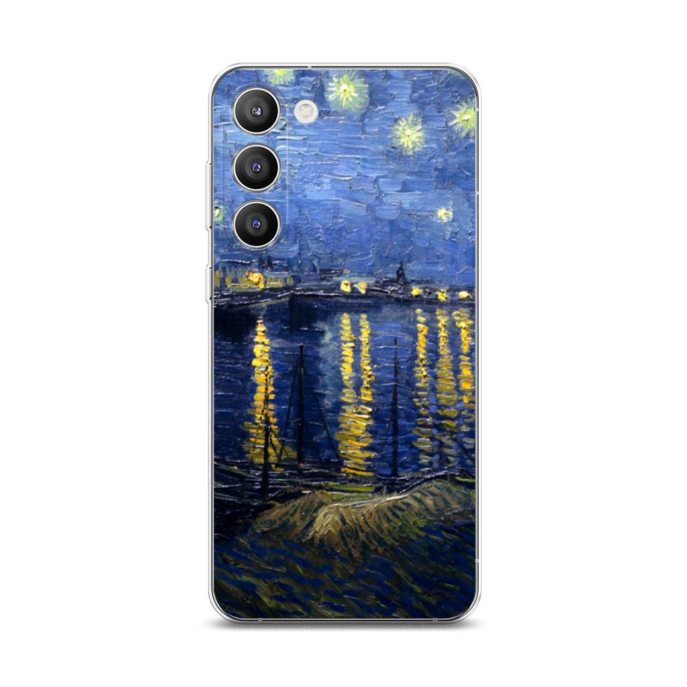 

Чехол на Samsung Galaxy S23 Plus 5G "Звездная ночь над Роной", Синий;желтый, 2107450-4