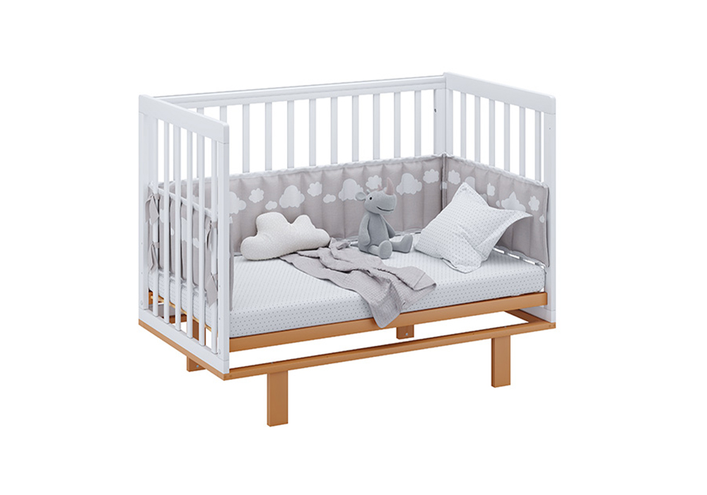 

Кроватка детская Simple 340 белый / бук