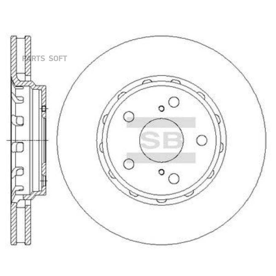 

Диск Тормозной Передний Sangsin Brake Sd4063 Sangsin brake арт. SD4063