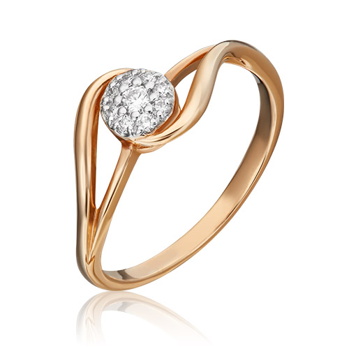 

Кольцо из красного золота с бриллиантом р. 17,5 PLATINA jewelry 01-1557-00-101-1110-30, 01-1557-00-101-1110-30
