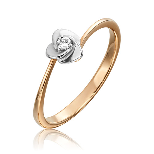 

Кольцо из золота р. , PLATINA jewelry 01-1558-00-101-1111-30, бриллиант, 01-1558-00-101-1111-30