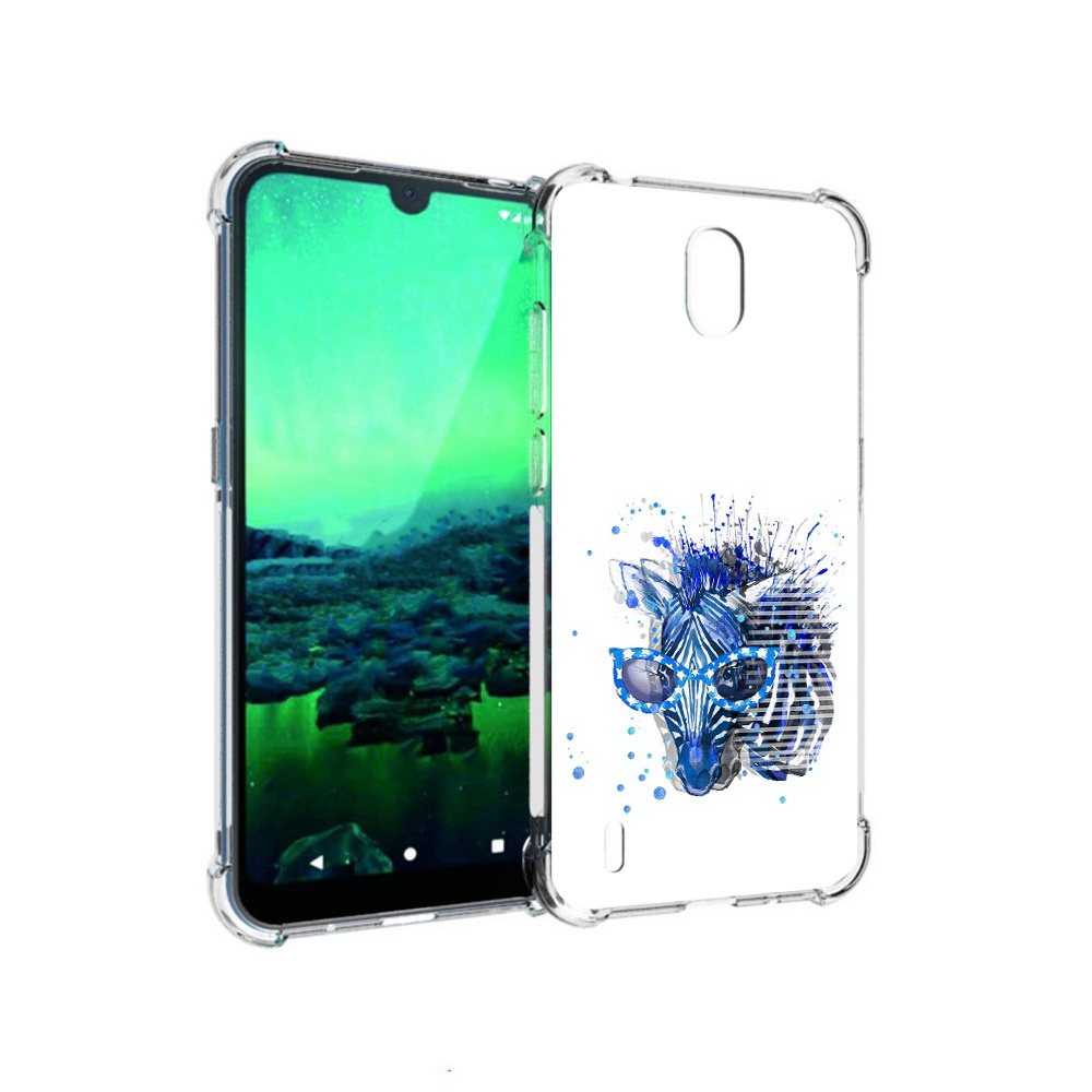 

Чехол MyPads Tocco для Nokia 1.3 расплывчатая зебра (PT227048.104.577), Прозрачный, Tocco