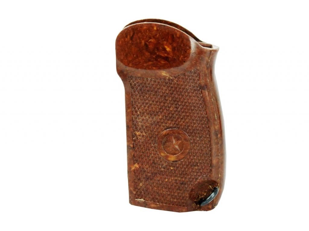 Рукоятка бакелитовая,коричневая со звездой к МР 654