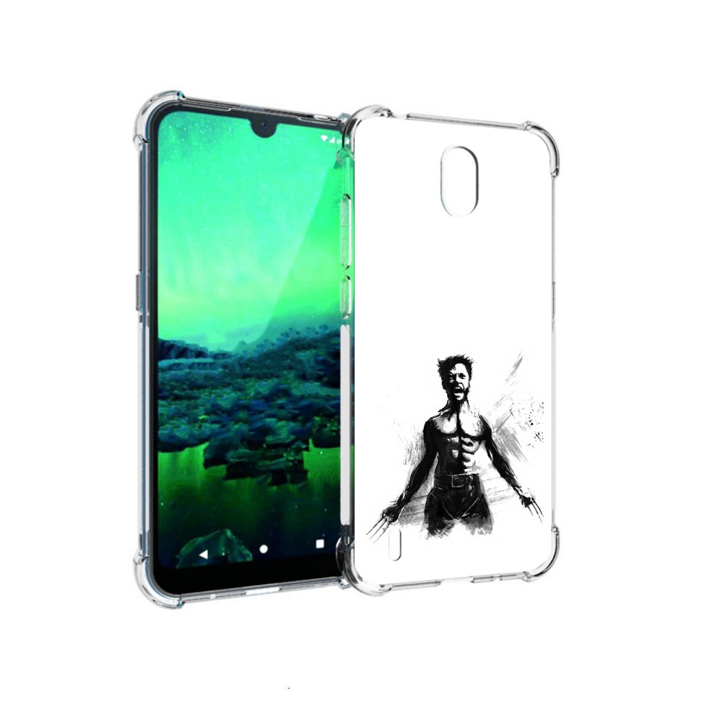 

Чехол MyPads Tocco для Nokia 1.3 росомаха (PT227048.104.587), Прозрачный, Tocco