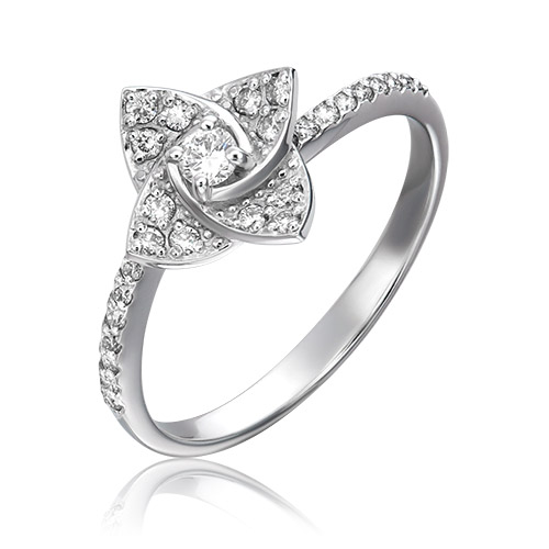 

Кольцо из золота р. 18 PLATINA jewelry 01-1575-00-101-1120-30, бриллиант, 01-1575-00-101-1120-30