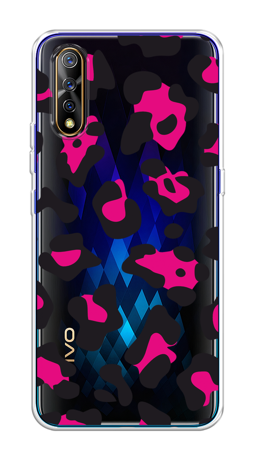 

Чехол на Vivo iQOO Neo/V17 Neo "Pink cow spots", Черный;розовый, 261250-1