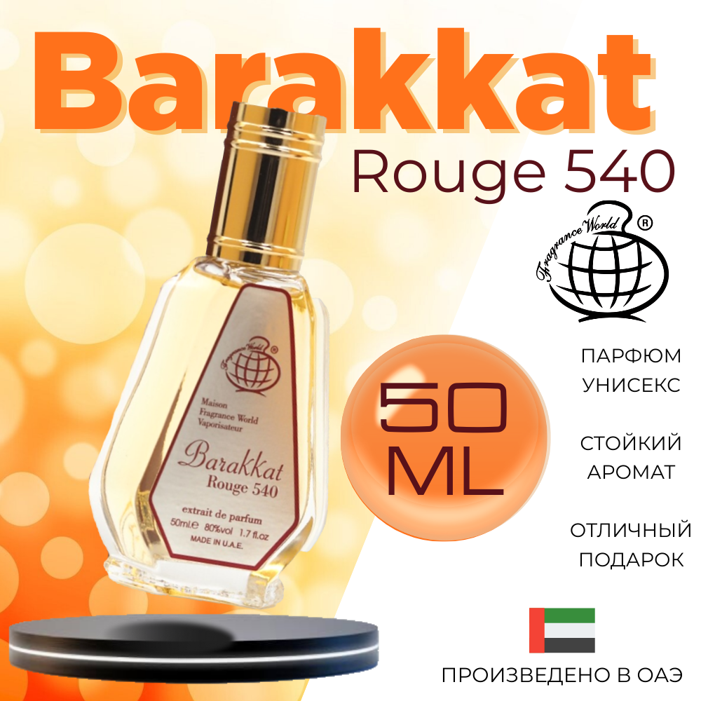 Парфюмерная вода Fragrance World Barakkat Rouge 540 50 мл