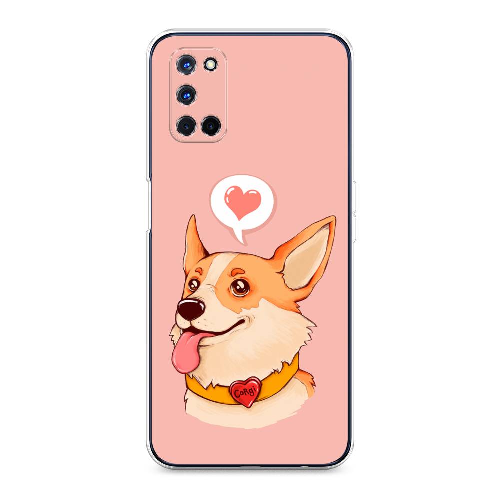 

Чехол для Oppo A52/A72 "Корги язык", Розовый;коричневый, 253250-1