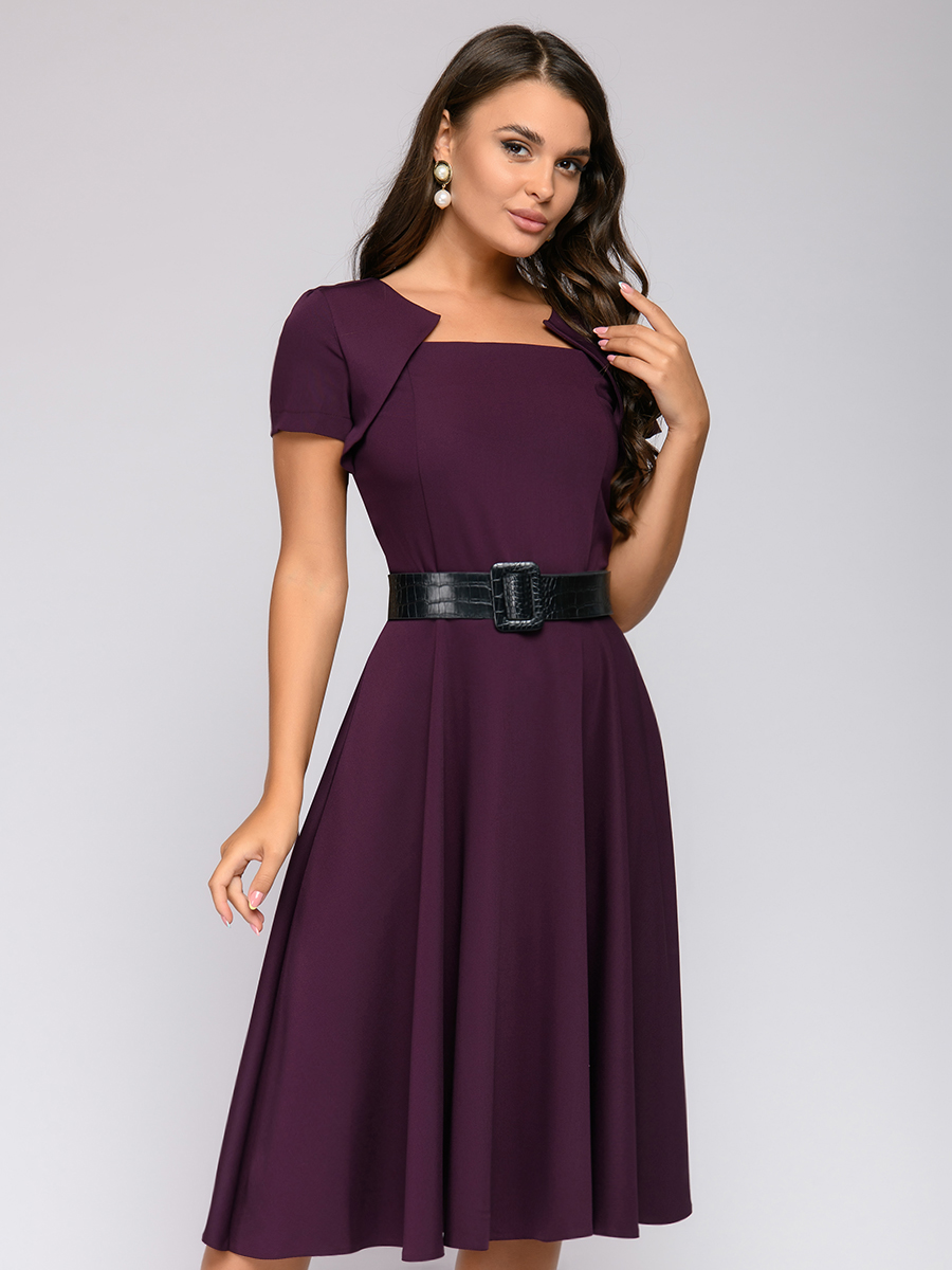 

Платье женское 1001dress 0112001-01573BO бордовое 40 RU, 0112001-01573BO
