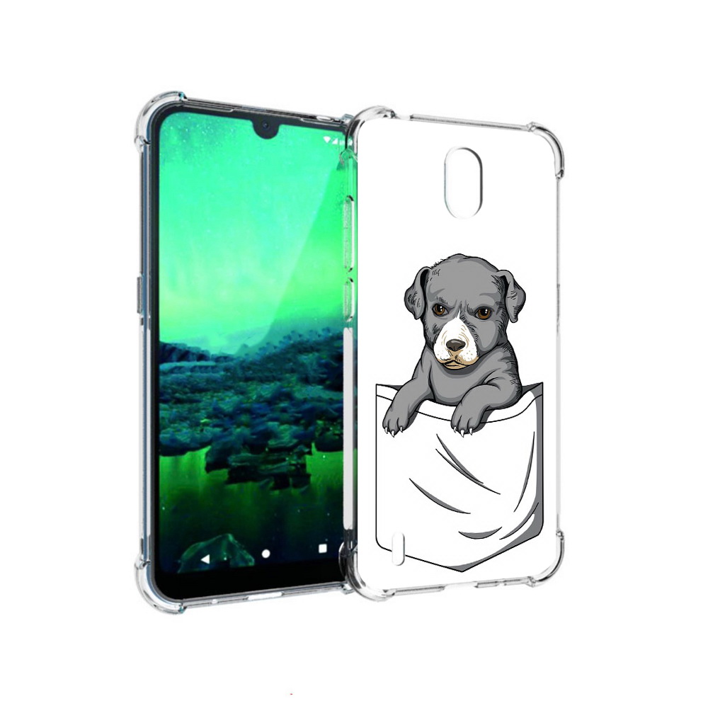

Чехол MyPads Tocco для Nokia 1.3 собачка в кармане (PT227048.104.611), Прозрачный, Tocco