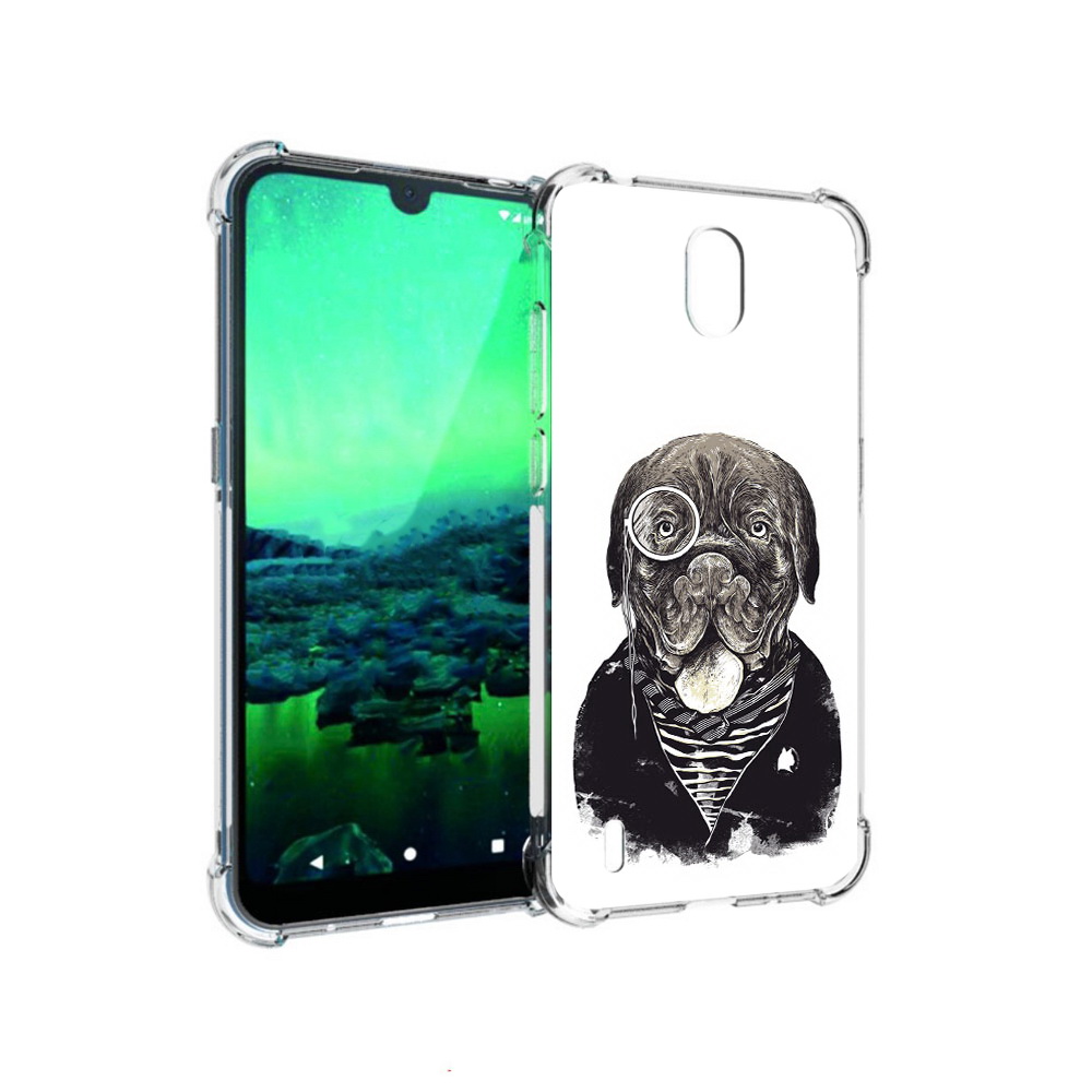 

Чехол MyPads Tocco для Nokia 1.3 солидный песик (PT227048.104.615), Прозрачный, Tocco